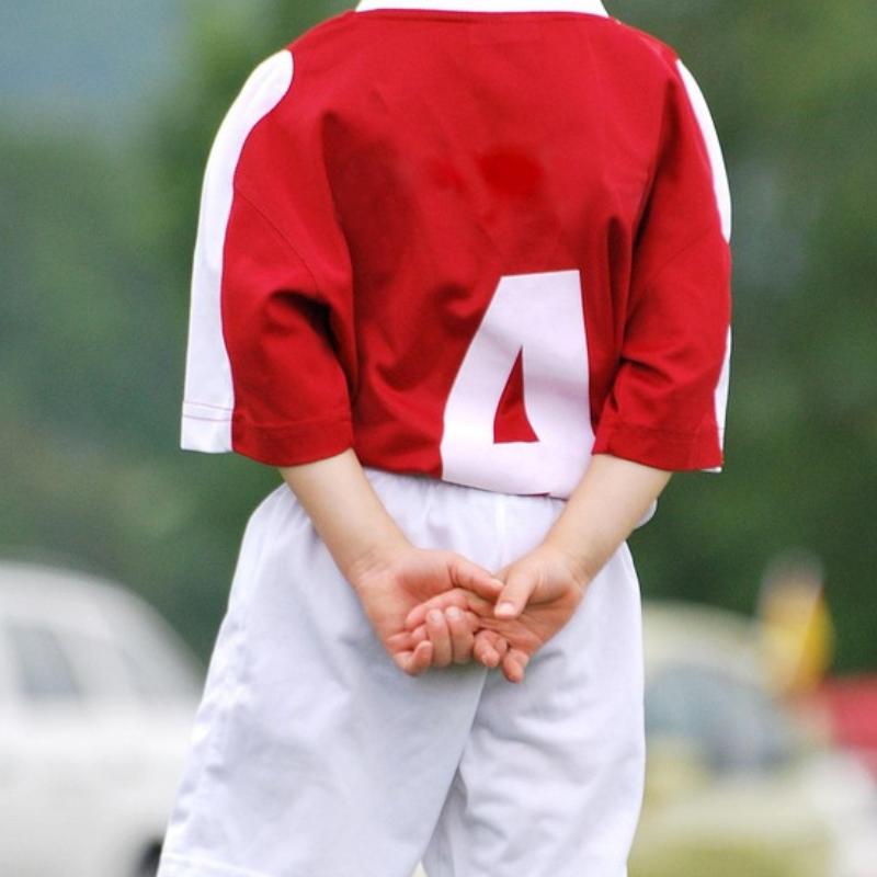 Red white Jersey & Shorts for Kids