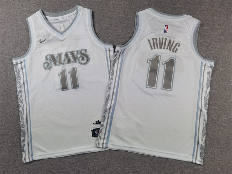 Nike Kids and Youth Kyrie Irving Dallas Mavericks City Edition Swingman Stitched Jersey