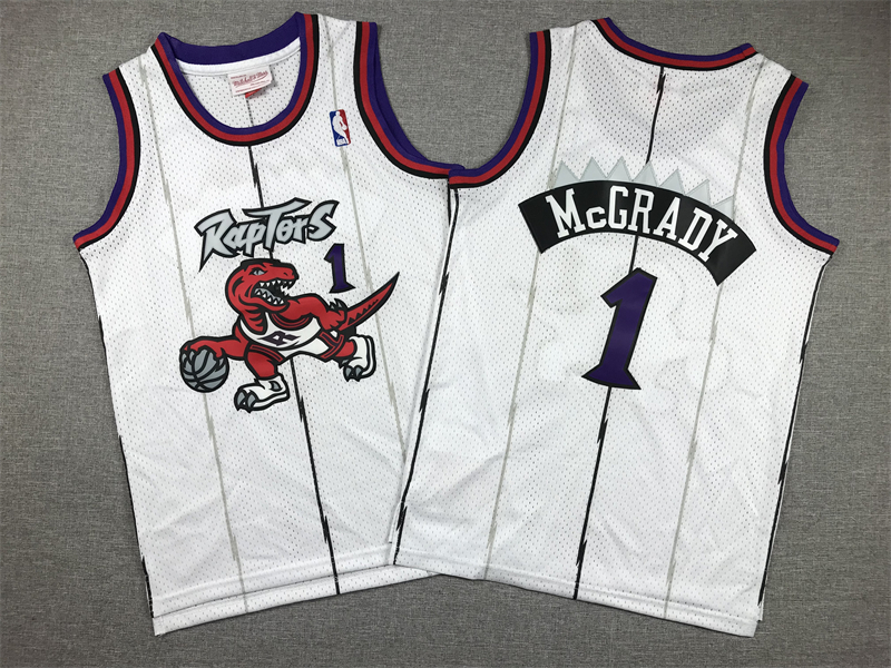 Toronto Raptors Kids and Youth - Tracy McGrady #1 Swingman Jersey