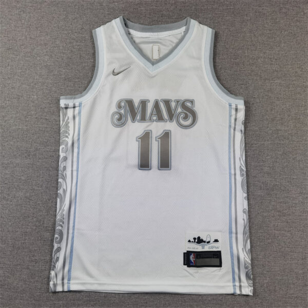 Nike Kids and Youth Kyrie Irving Dallas Mavericks City Edition Swingman Stitched Jersey - Image 2