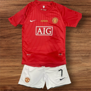 Kids - 2007-08 Manchester United Home Jersey- Ronaldo